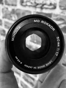 Minolta Rokko 50mm f 1.7 MD Anschluss